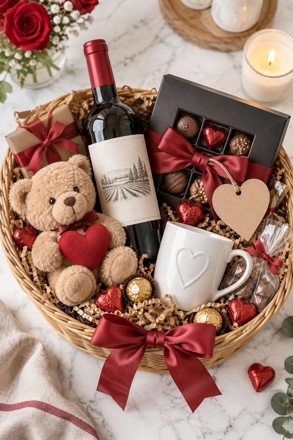 How to Build a $40 Premium Valentine's Day Gift Basket