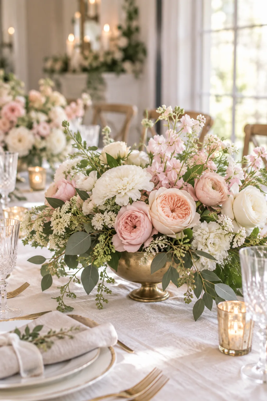 How to Build a Lush Wedding Centerpiece (Stem Count Included)