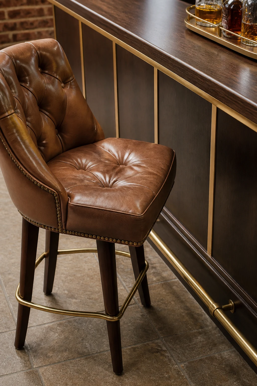 Elevating with Leather and Brass