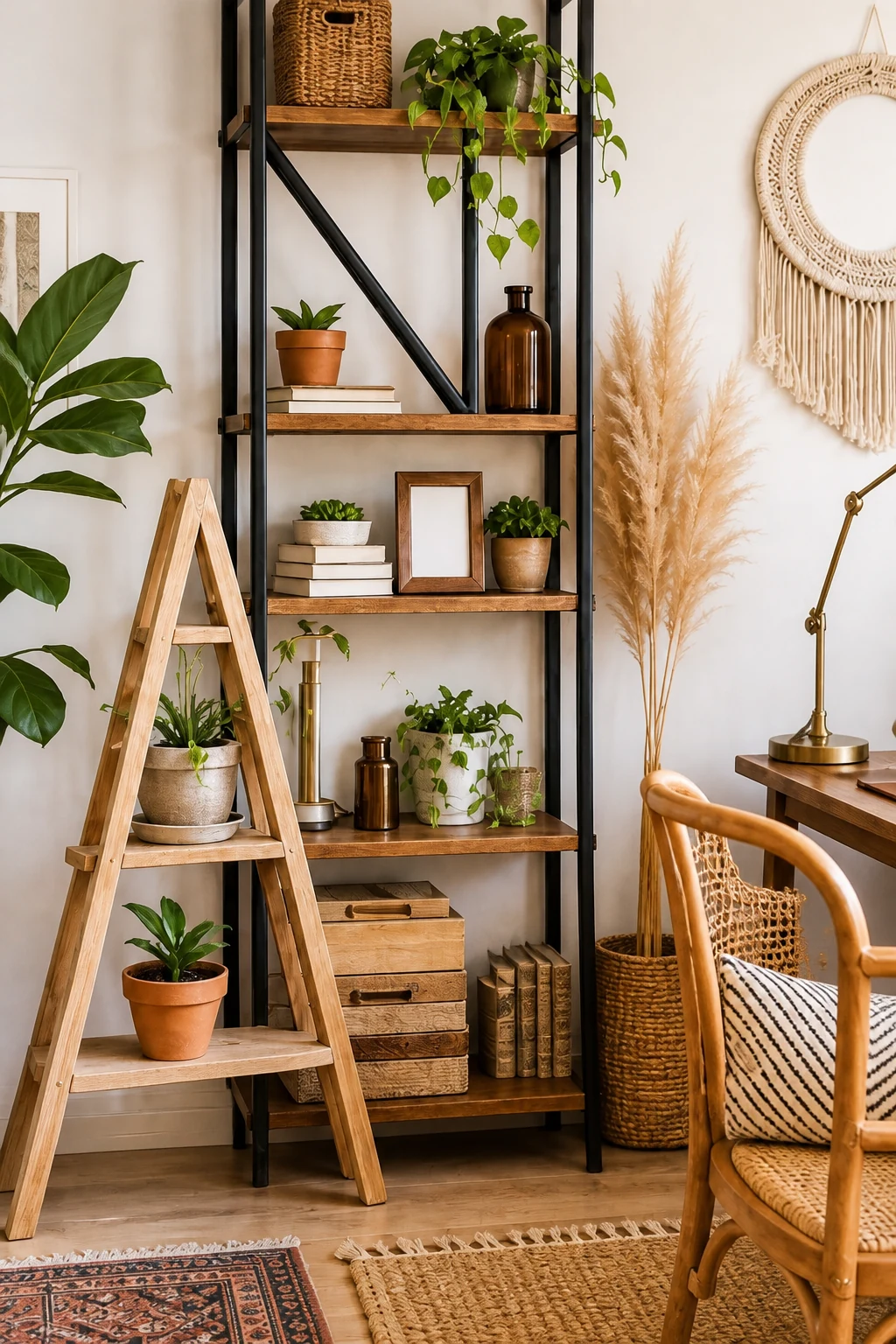 Finding the letter N in the shelving