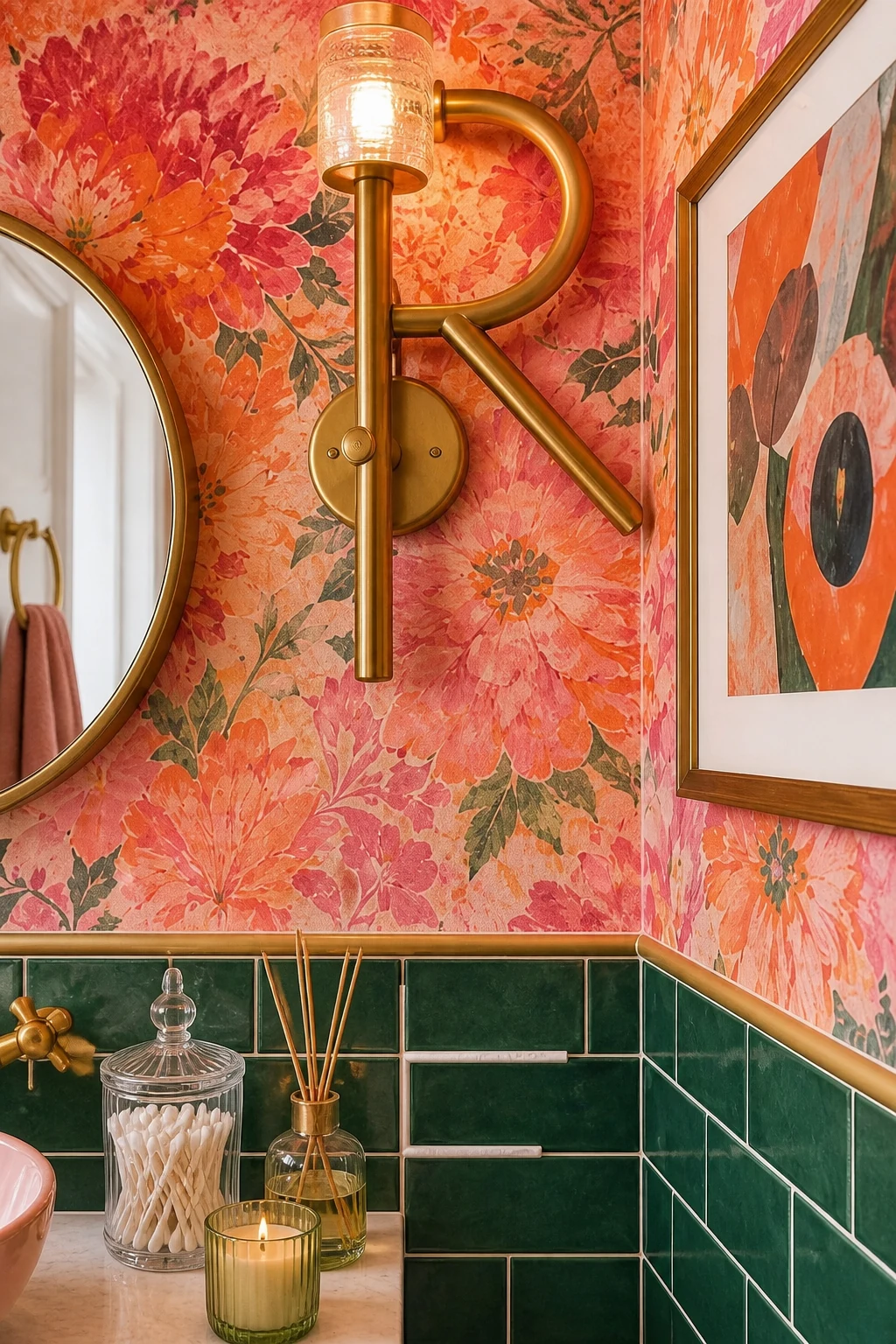 Discovering the letter R on the wall