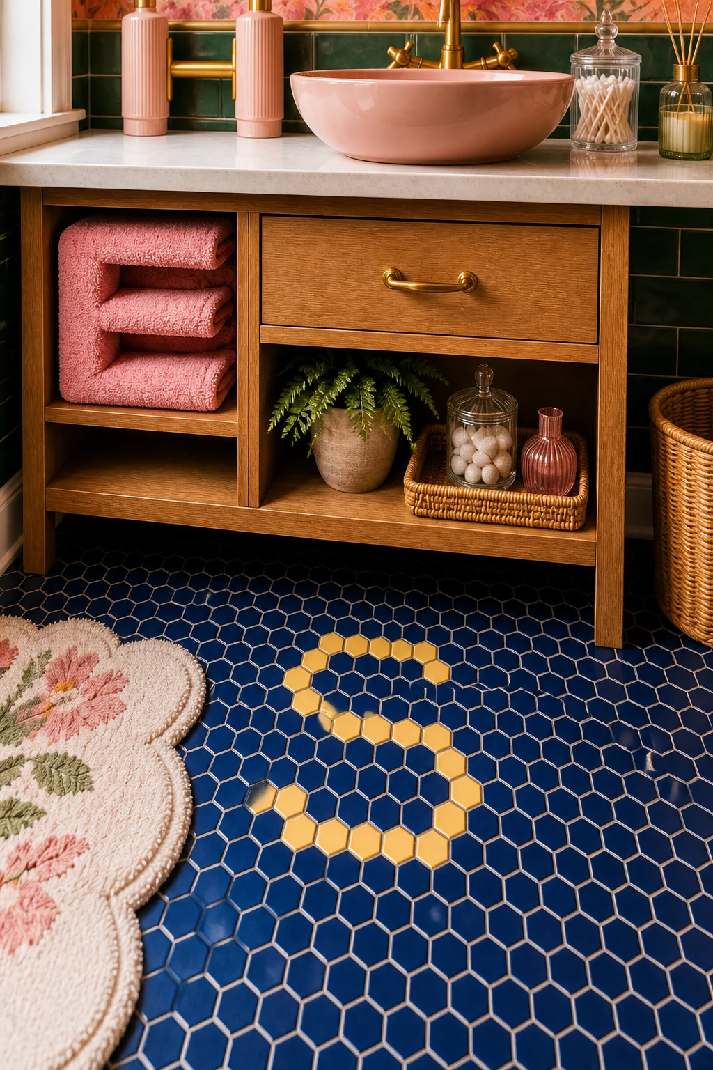 Finding the letter S on the floor