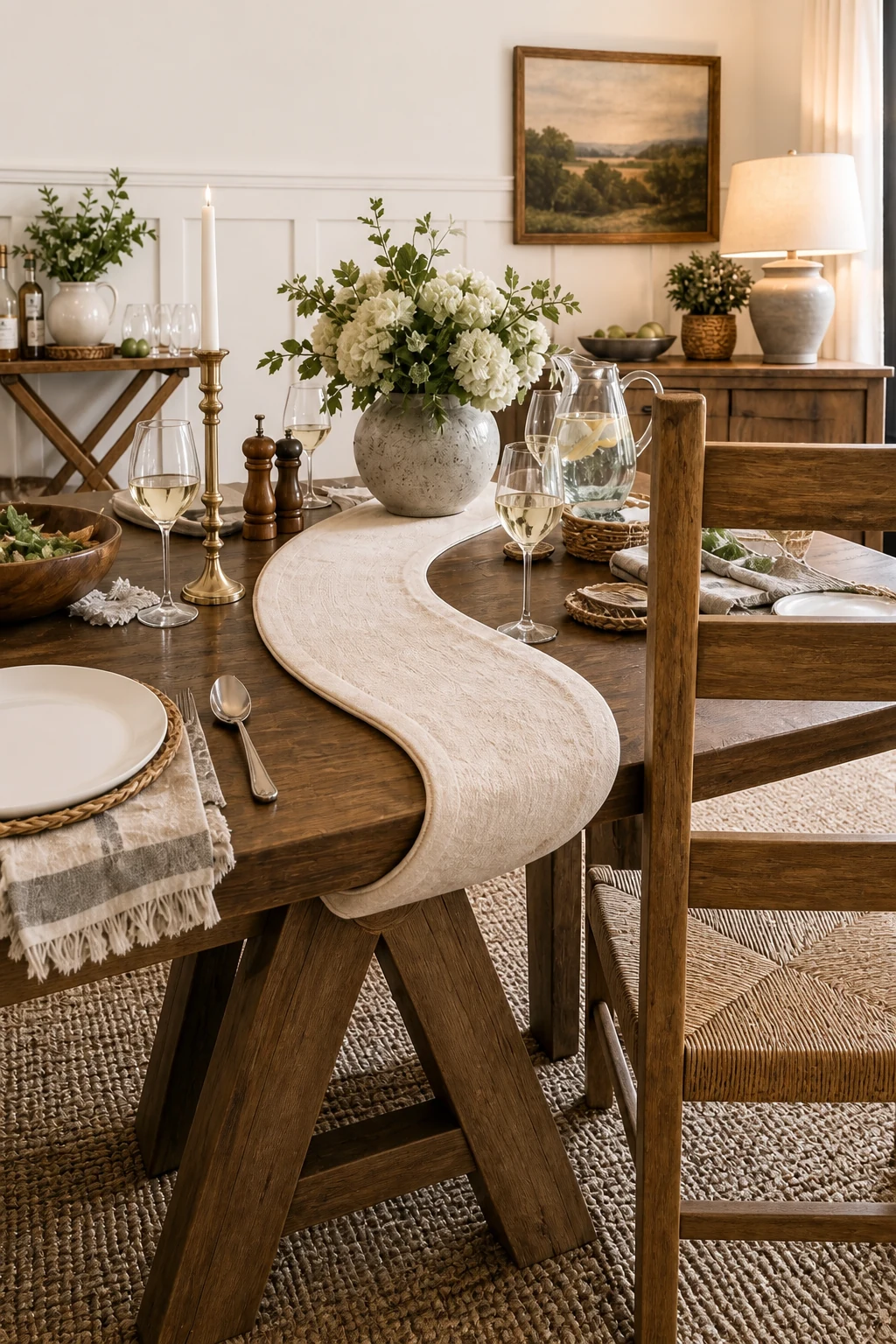 Finding the letter S on the table