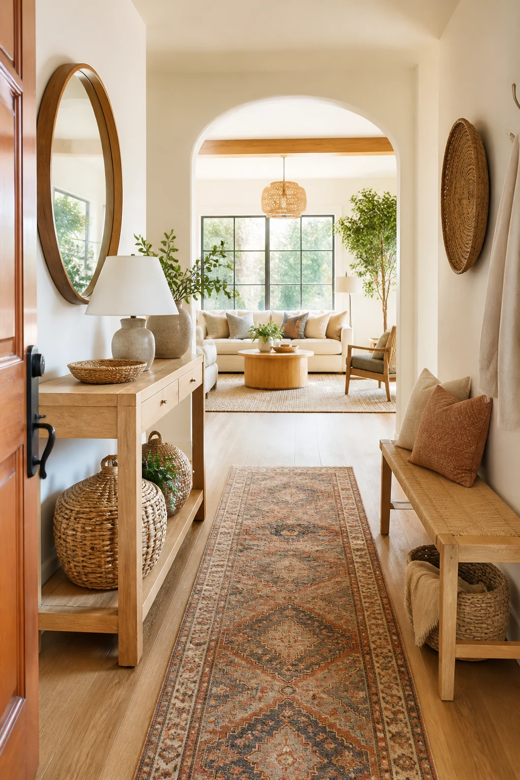 Grounding the Entryway with Natural Textures
