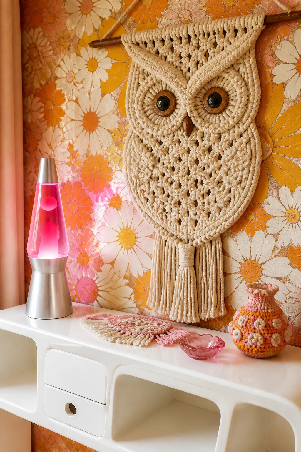 Decorating with 1970s Tactile Textile Crafts