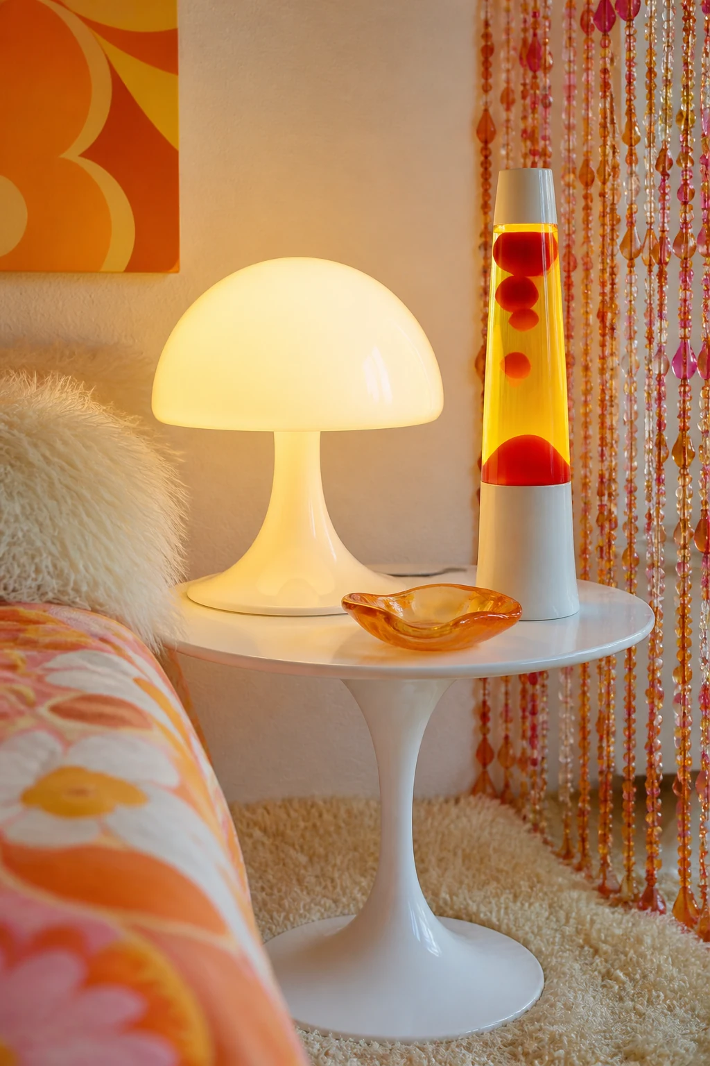 Tactile 1960s Lighting and Textures
