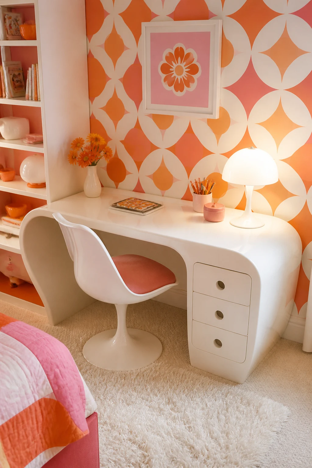 Balancing Patterns with Space-Age Furniture