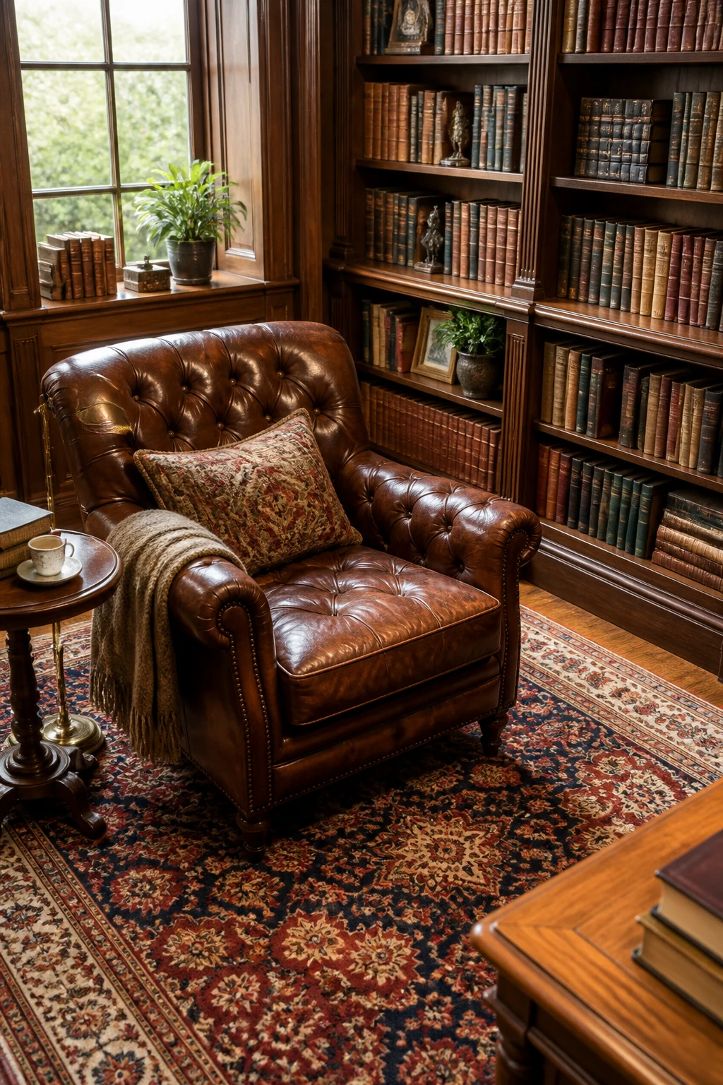 Layering Vintage Leather and Textiles
