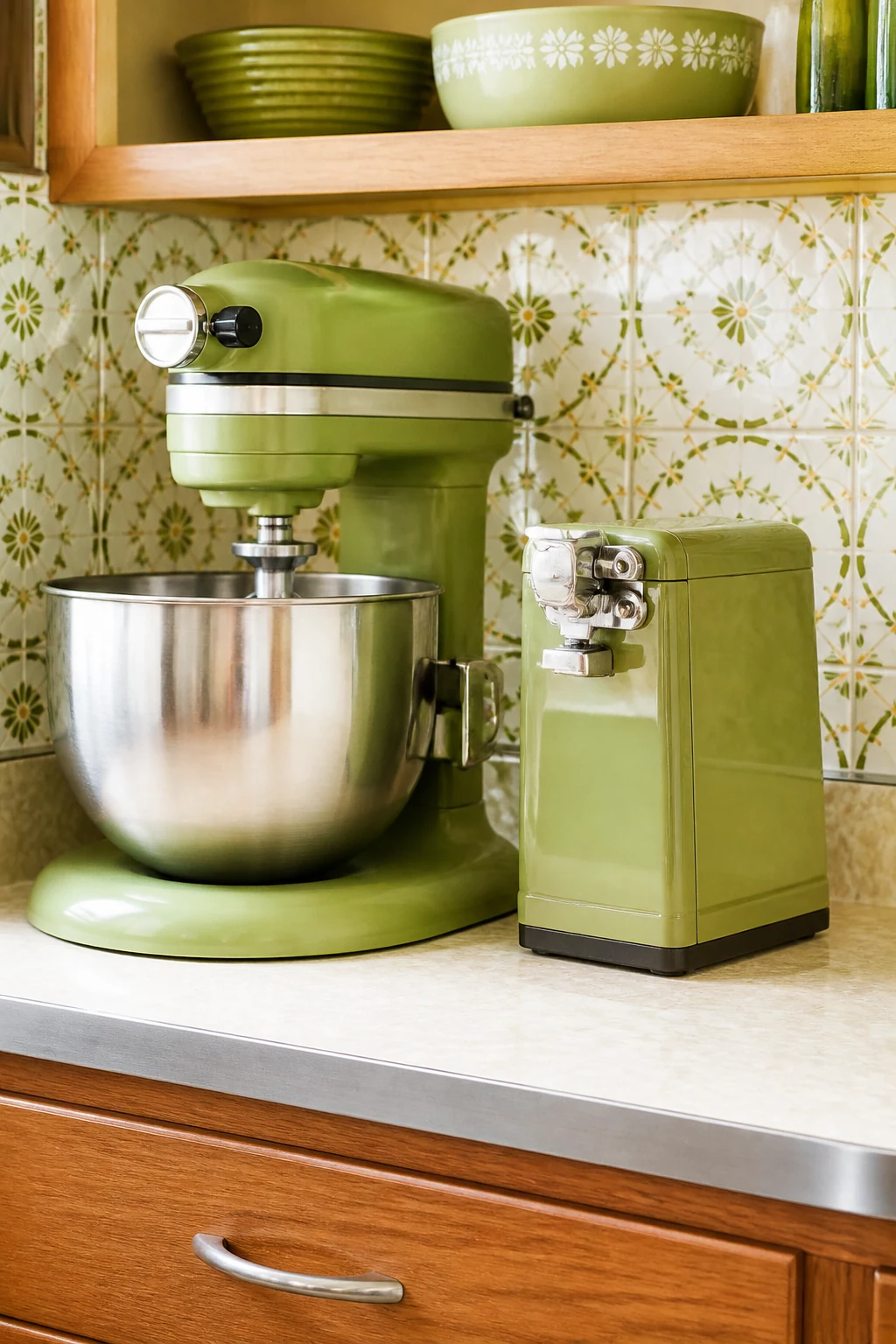 1960s Avocado Green Appliance Trends vs 2010s Tech