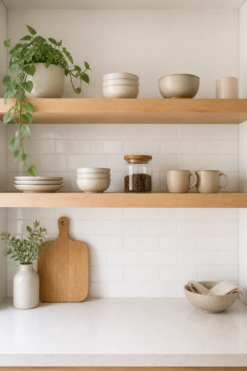 Balancing Open Shelving and Storage