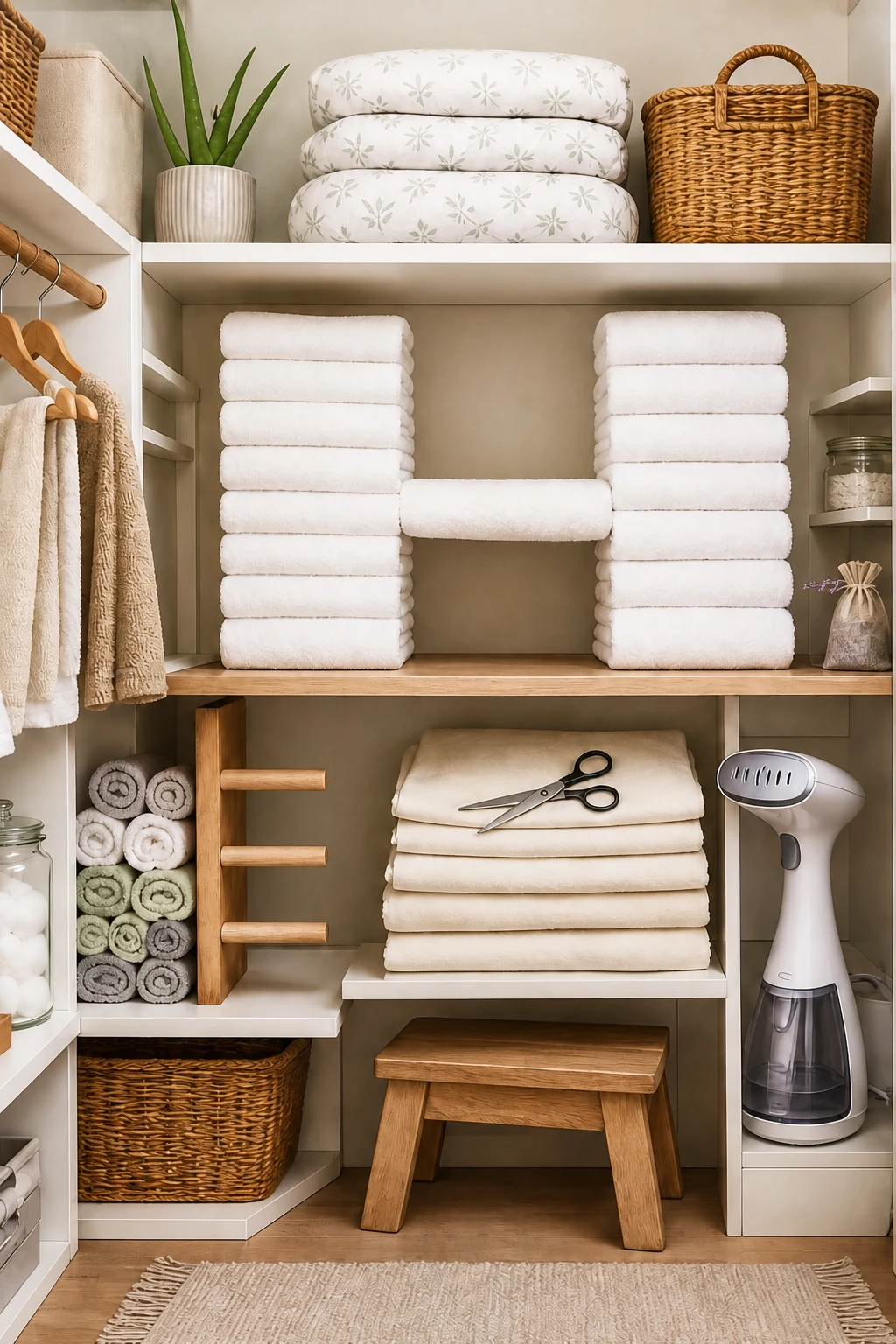 Finding the H in folded towels
