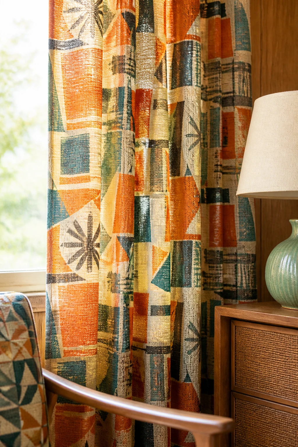 Styling 1950s Geometric Textiles