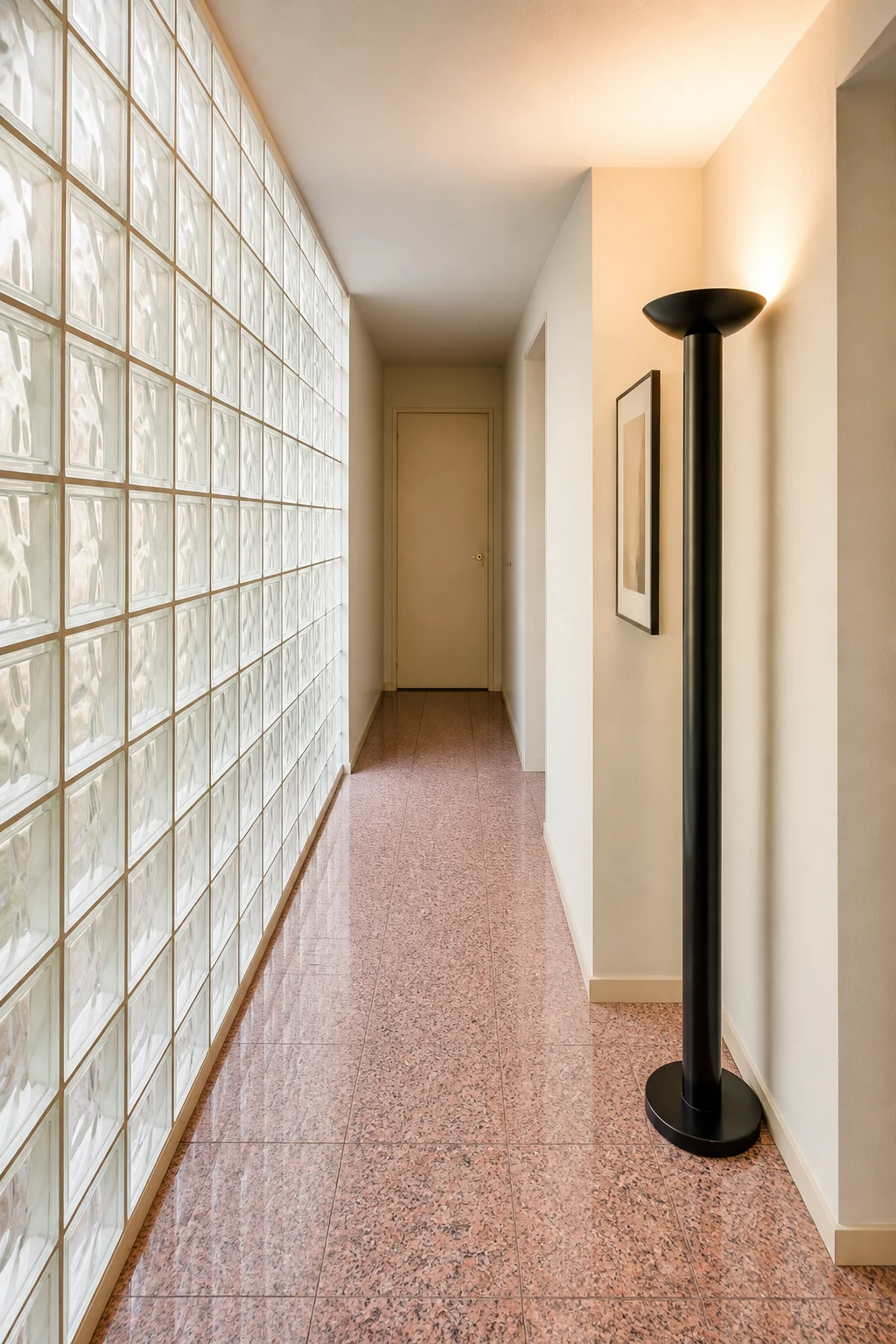 1980s Architectural Lighting and Glass Blocks