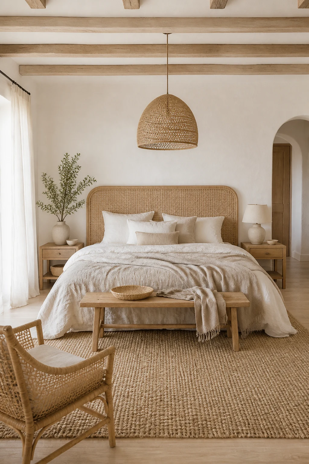 Layering Texture in a Neutral Bedroom