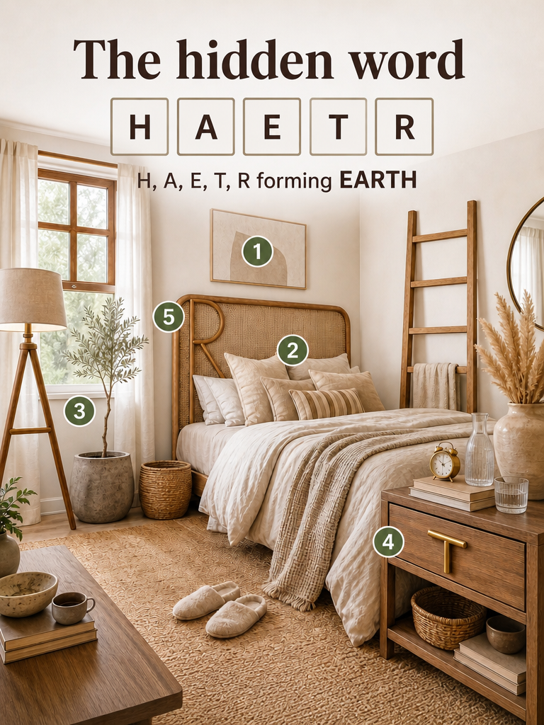 H, A, E, T, R forming EARTH