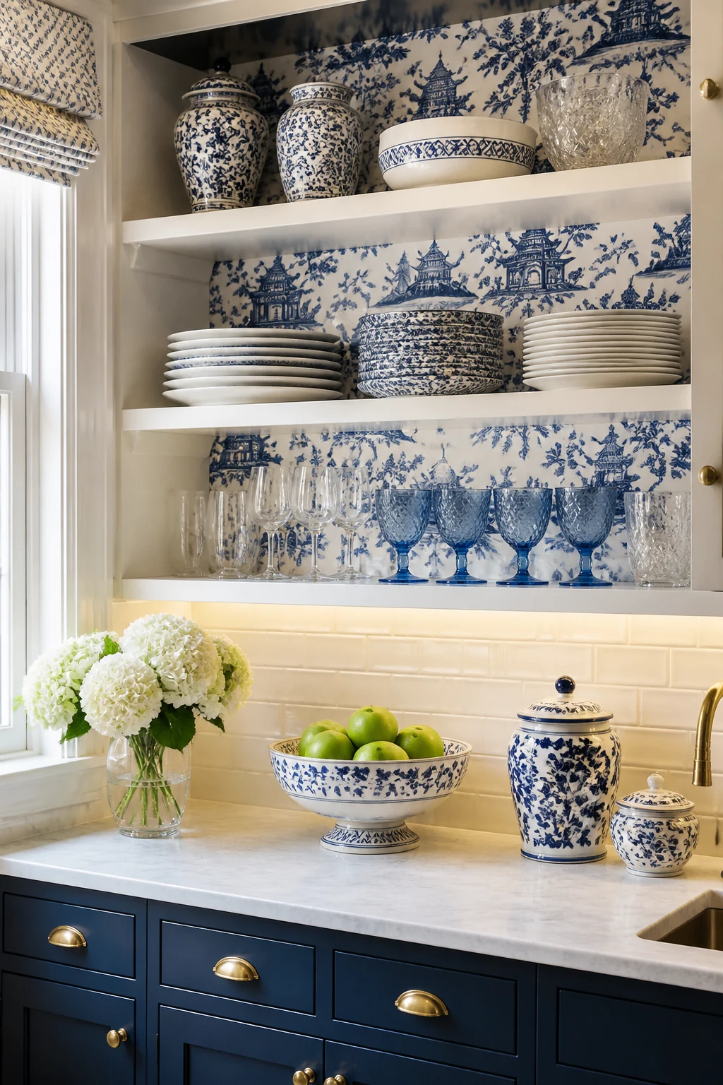 Layering Chinoiserie Wallpaper