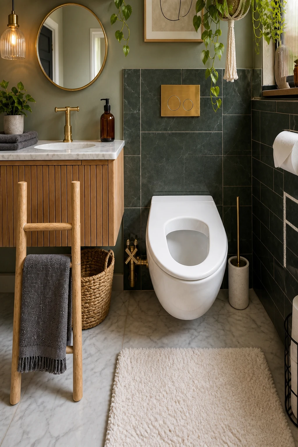 Spotting the U in the Ceramic Toilet Bowl