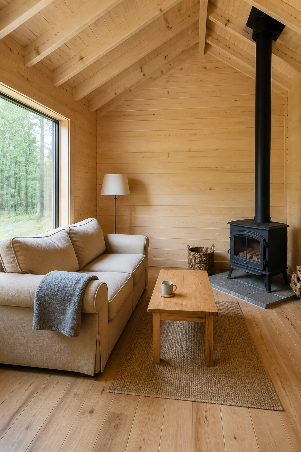 Base room before the The Solo Retreat styling