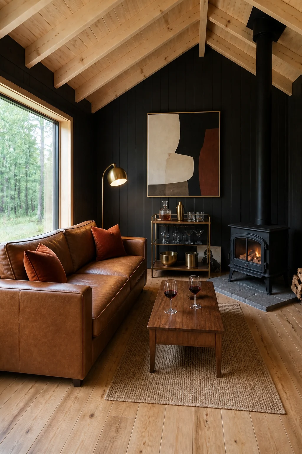 The same room styled as The DINK Getaway