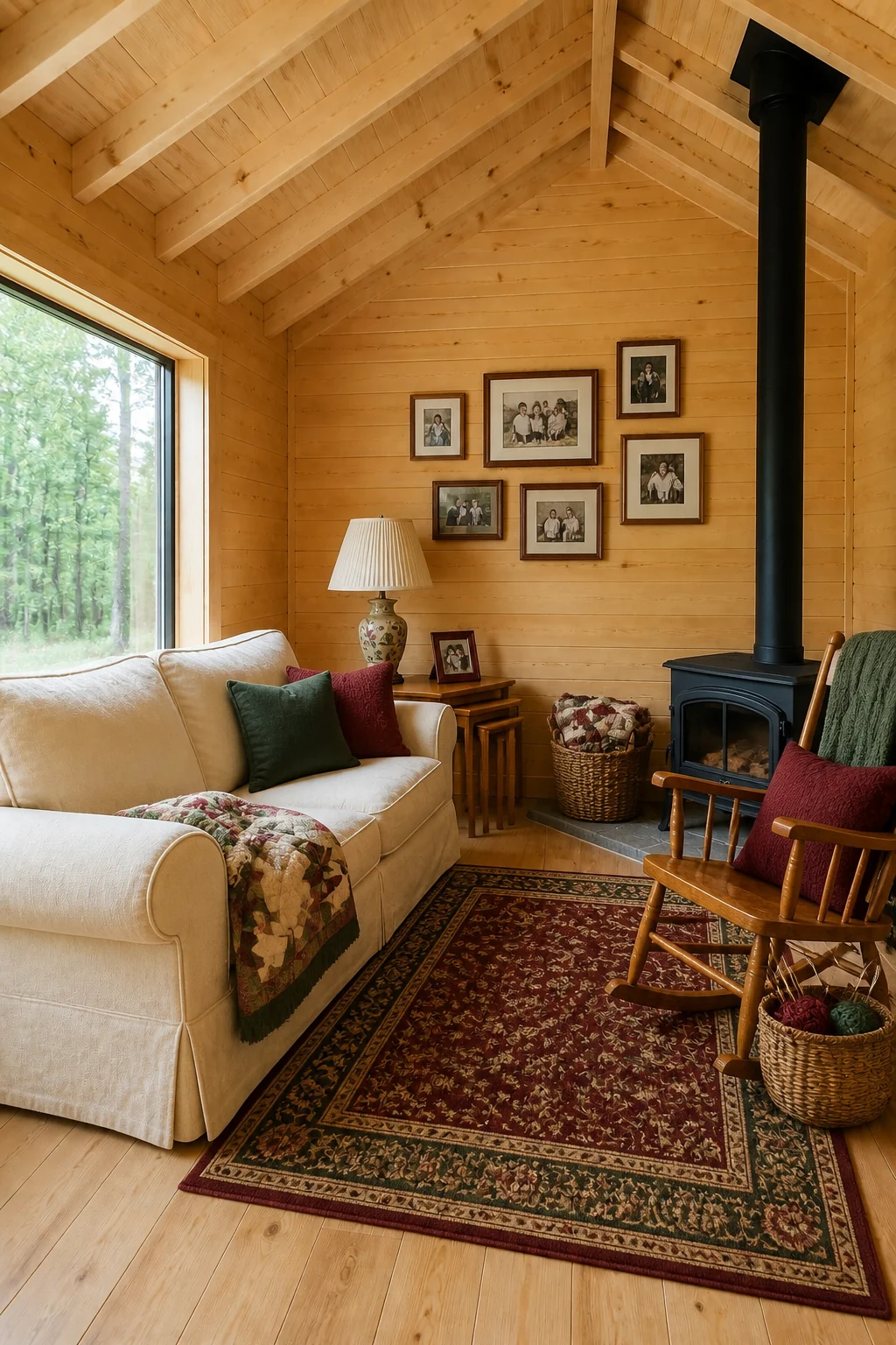 The same room styled as The Grandparent Hub