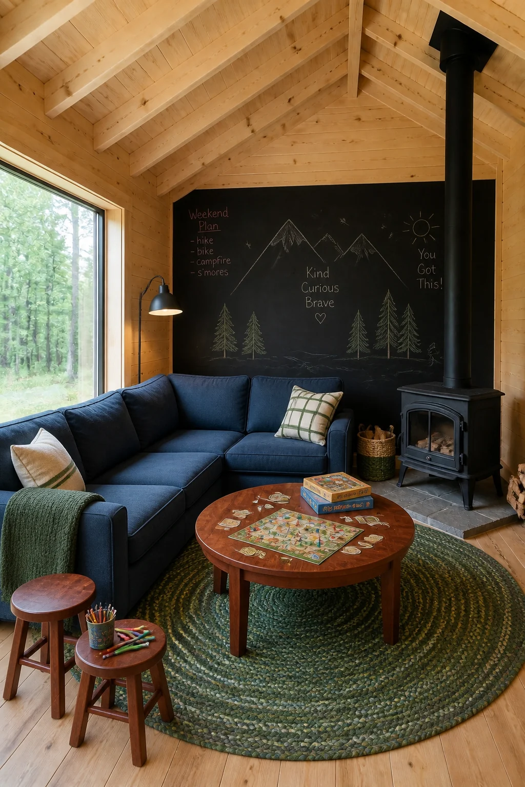 The same room styled as The School-Age Hub