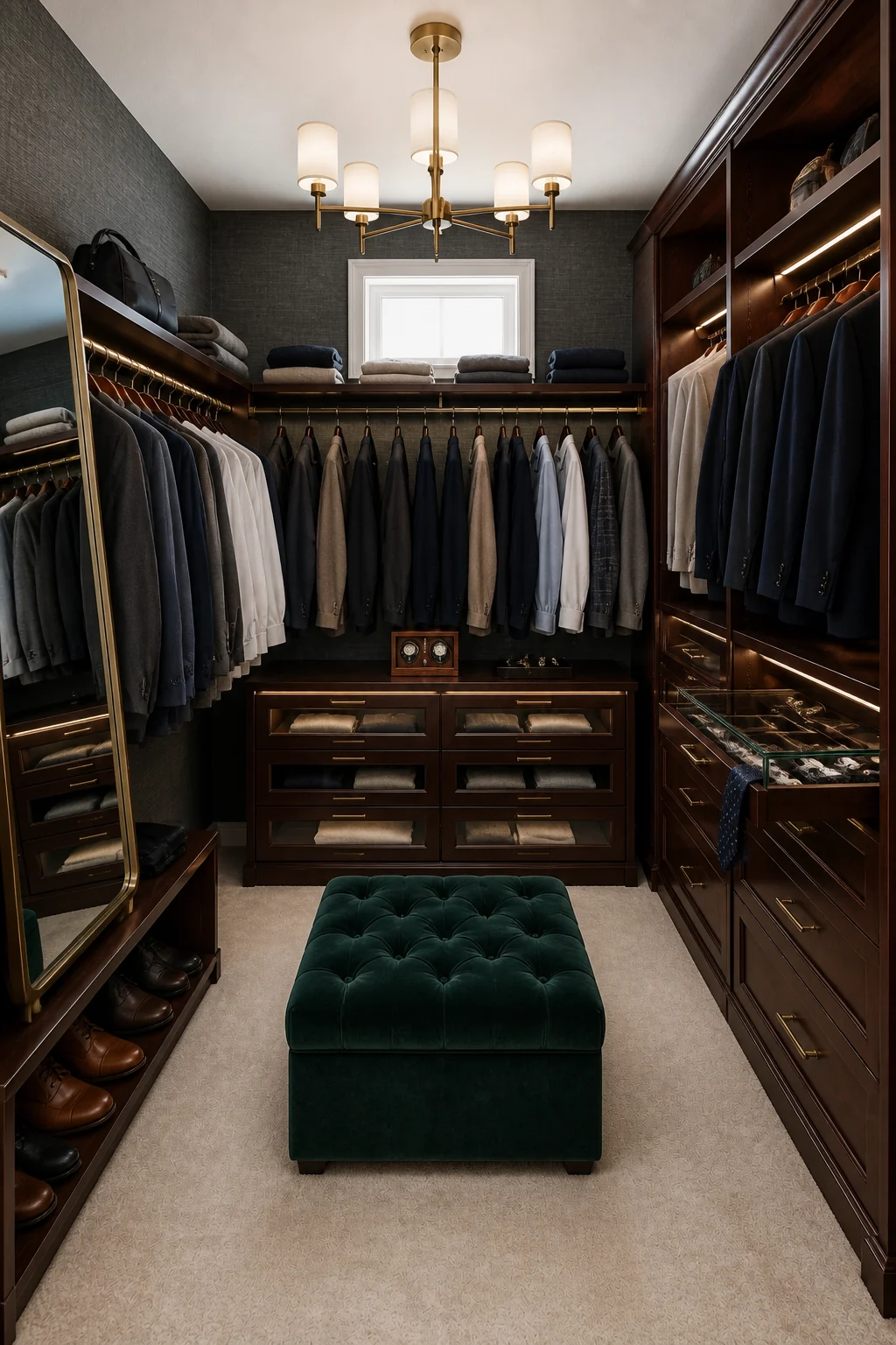 The same room styled as The Executive
