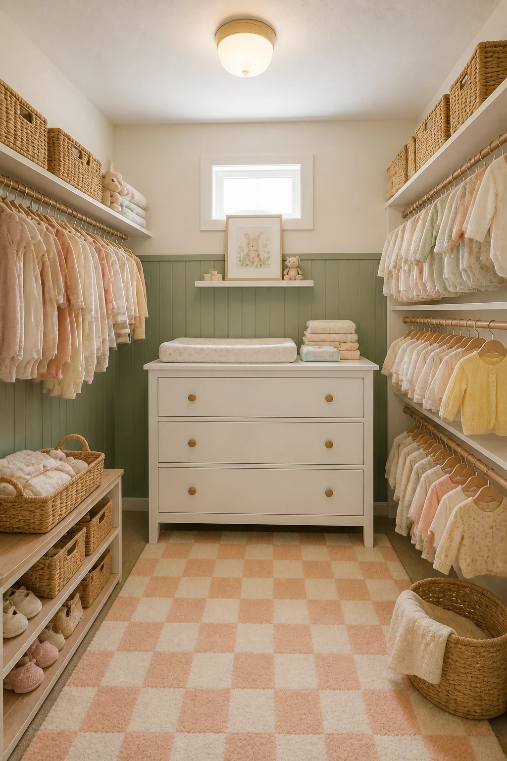 The same room styled as The Nursery Prep