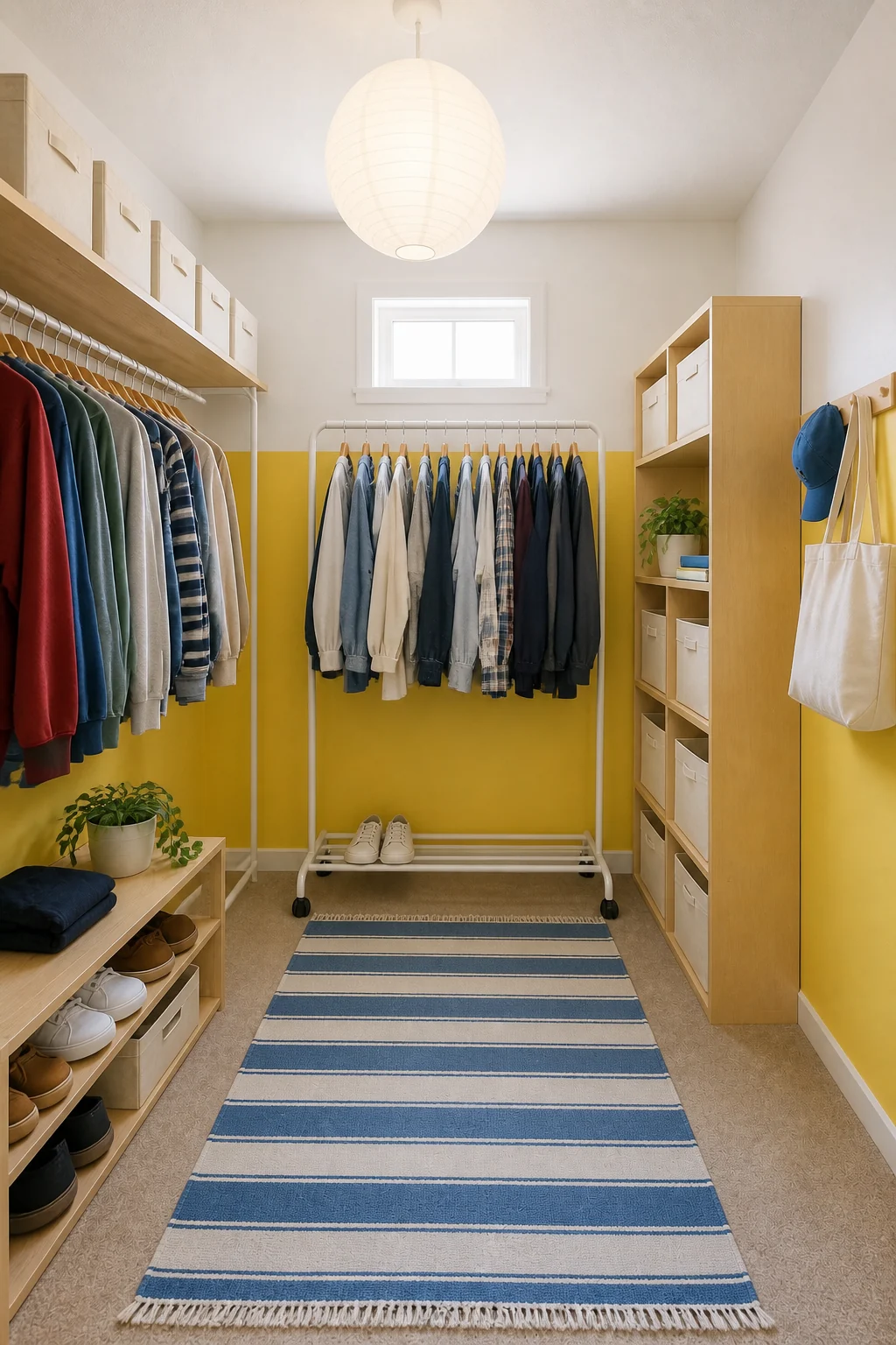 The same room styled as The First Apartment