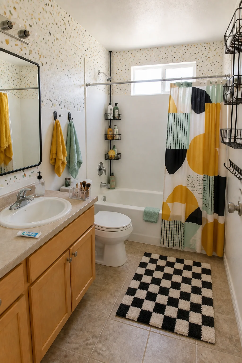 The same room styled as First Apartment