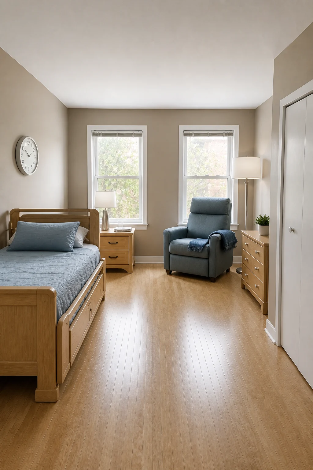 The same room styled as The Accessible Senior