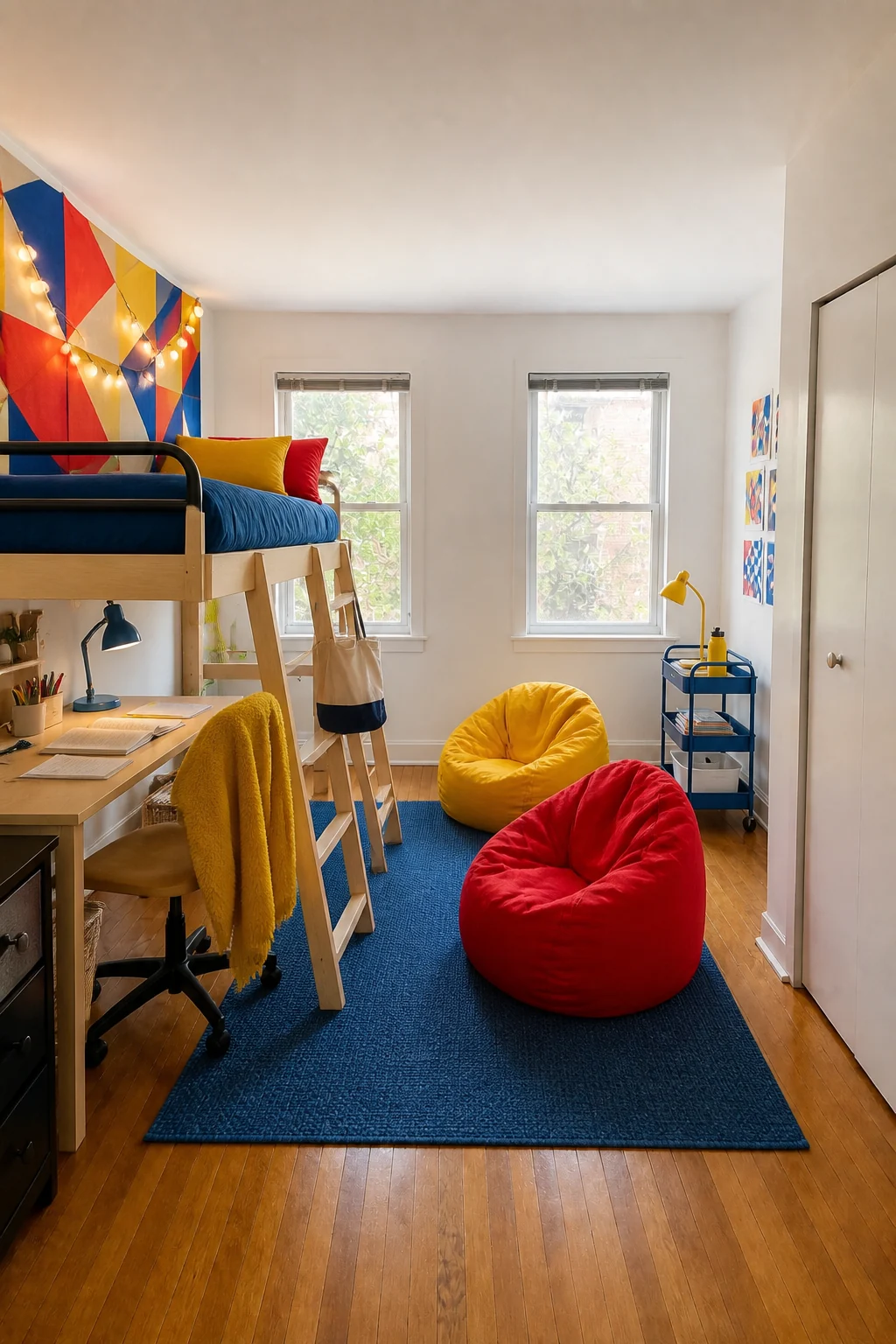 The same room styled as The College Student