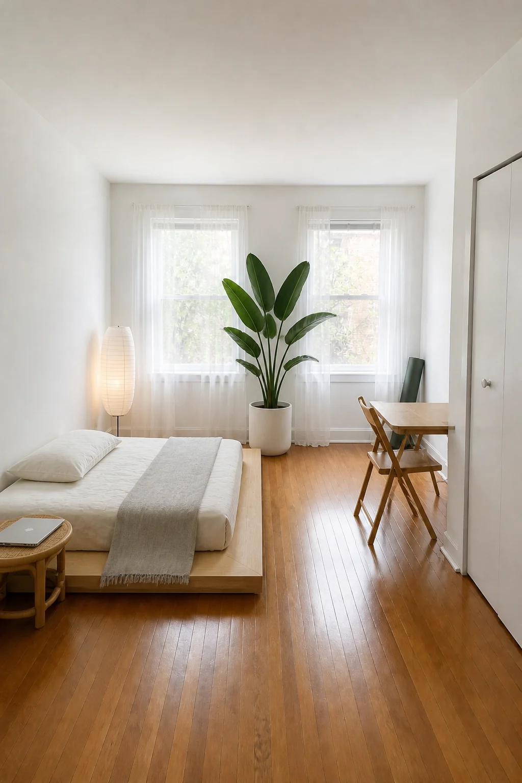 The same room styled as The Digital Nomad