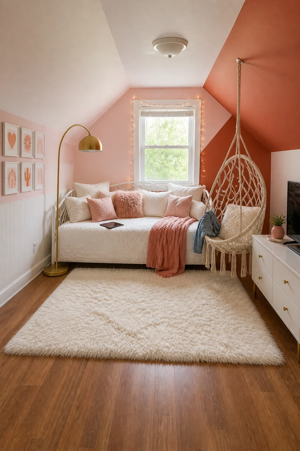 The same room styled as Tween Hangout