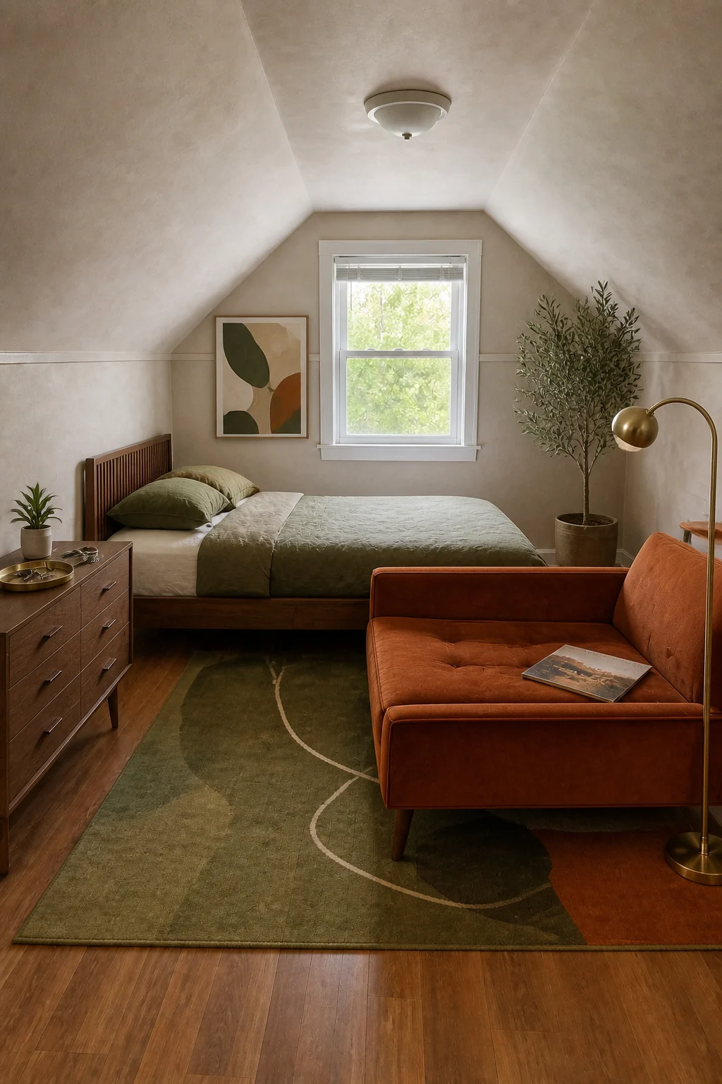 The same room styled as Young Adult Studio