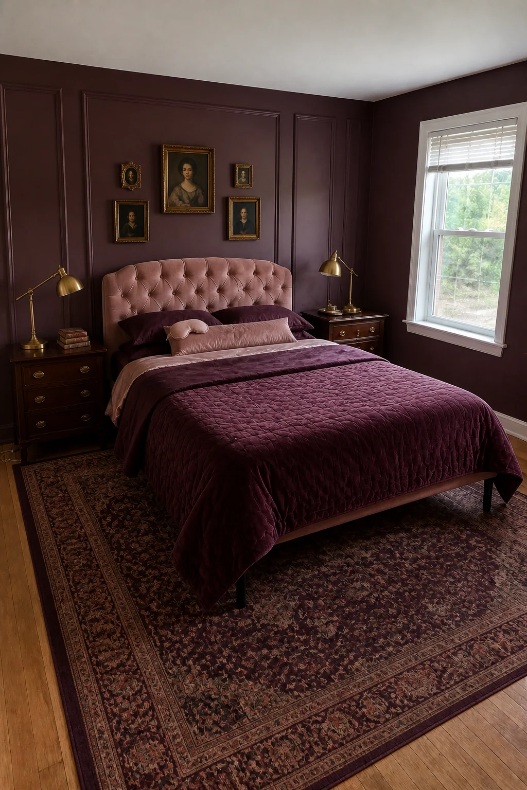 The same room styled as Moody Vintage