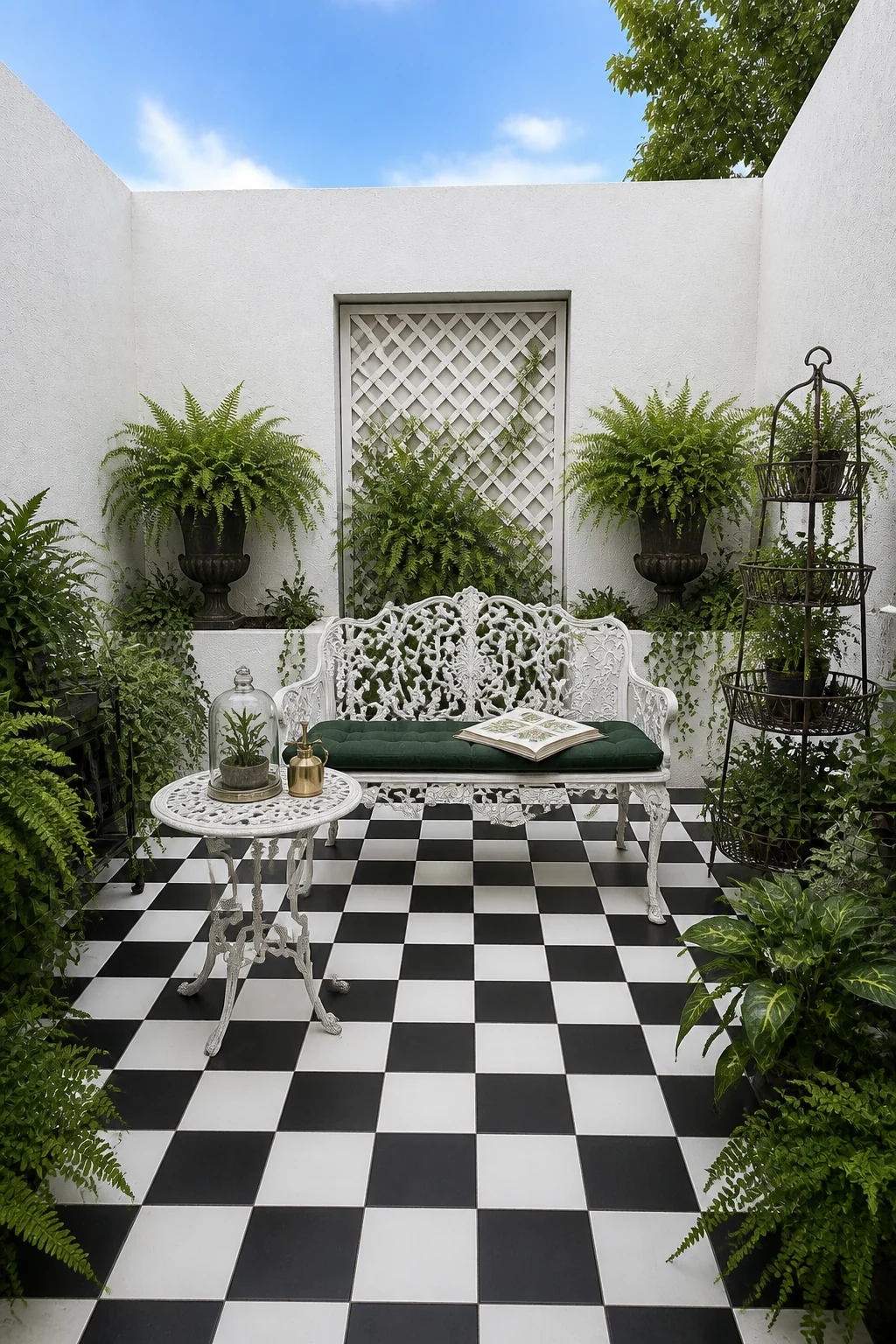 The same room styled as Victorian Era