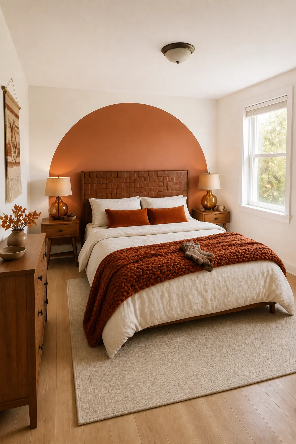 The same room styled as Autumnal Harvest