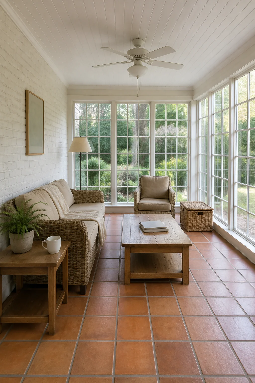 Base room before the Spring Garden Prep styling