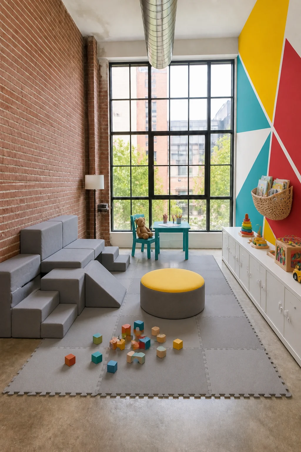The same room styled as Toddler Play Zone