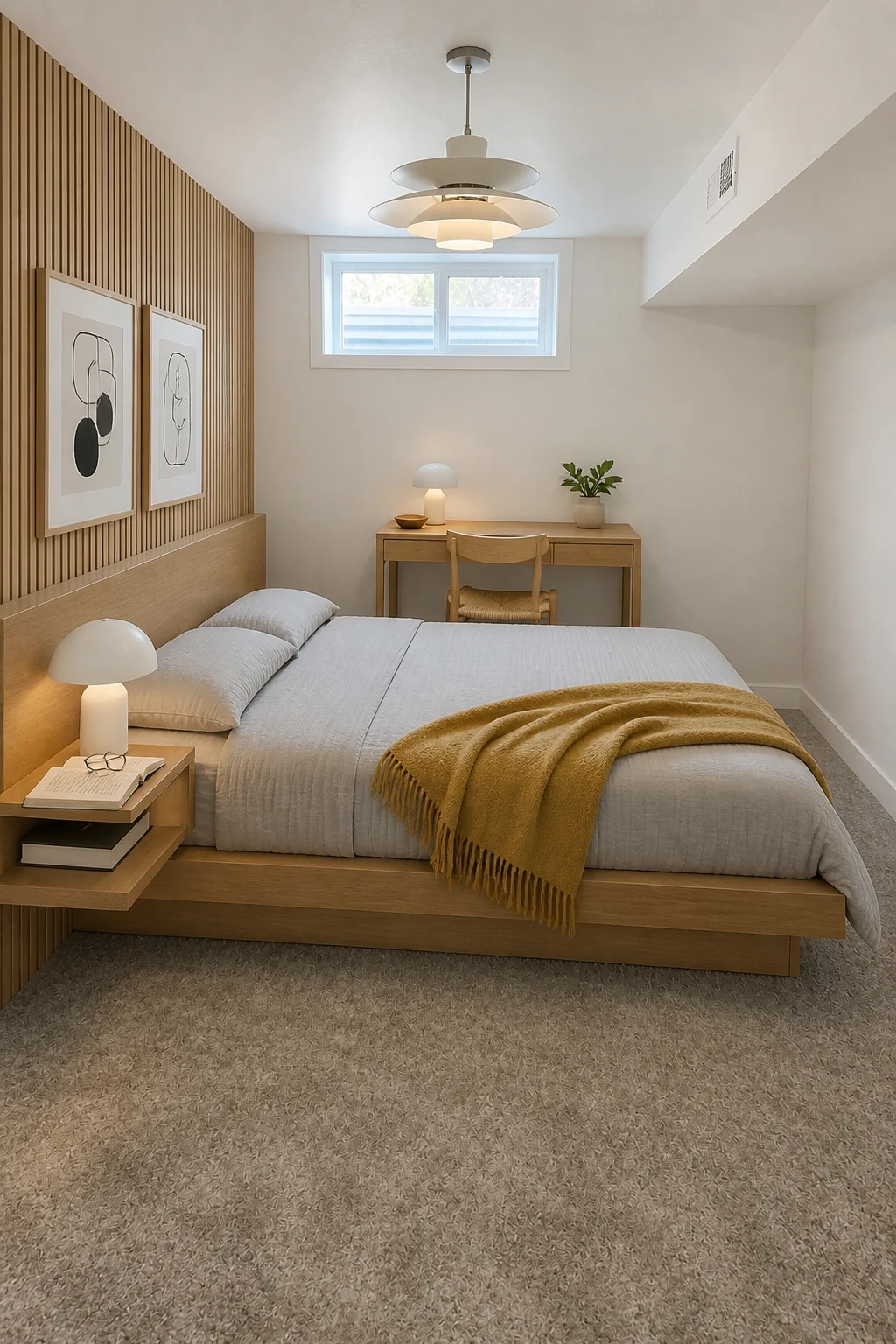 One Basement Bedroom, 7 Mid-Century Modern Looks