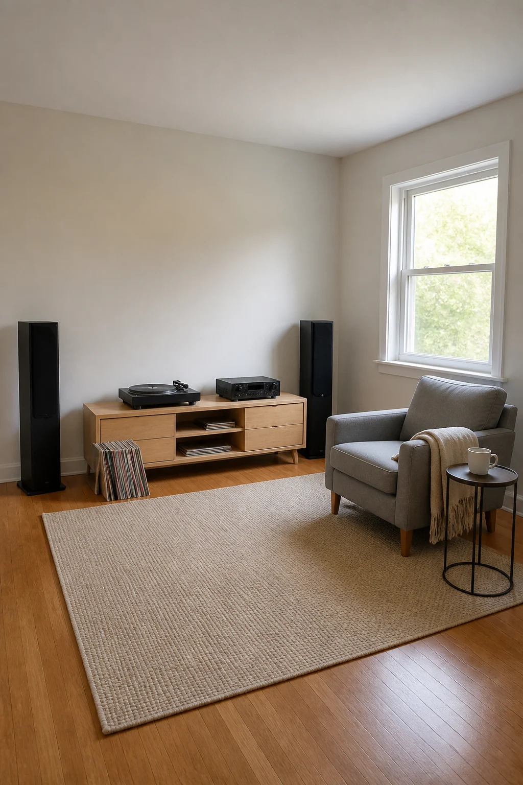 Base room before the Dark Academia styling