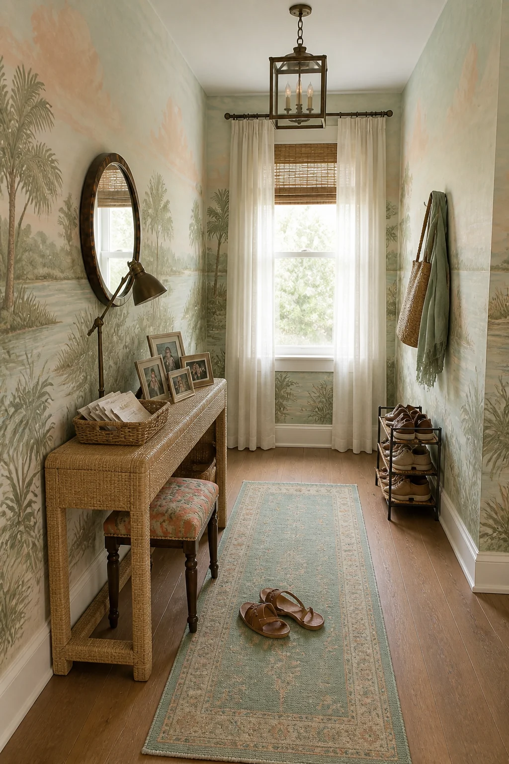 The same room styled as Lowcountry Layered