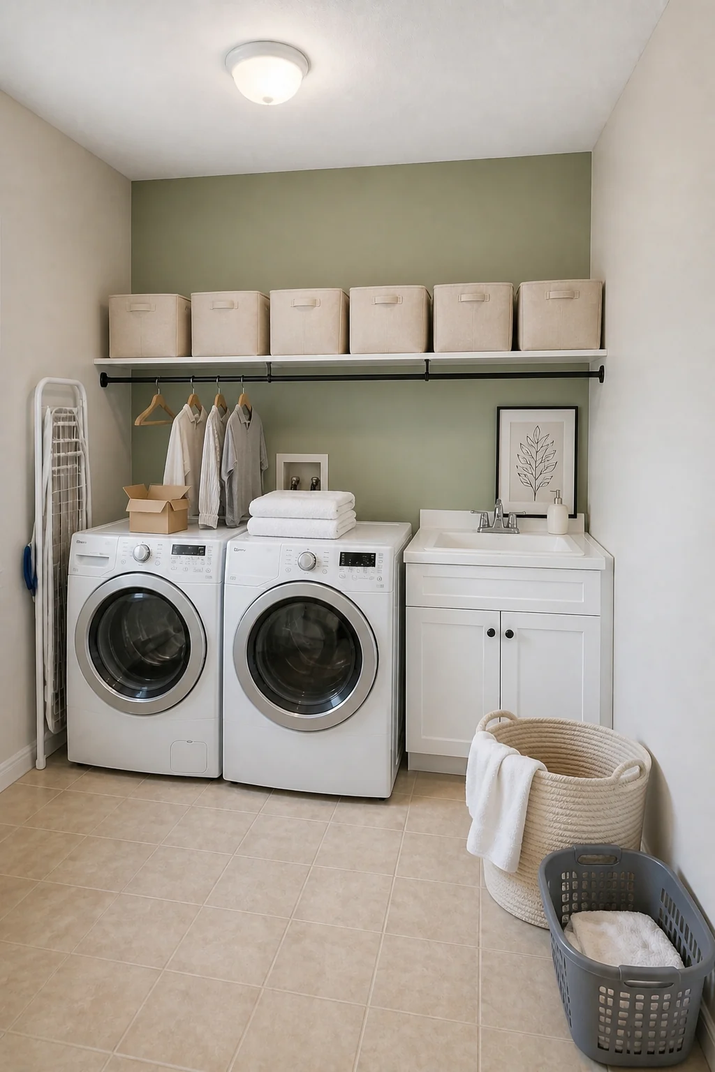 The same room styled as The $150 Paint Refresh