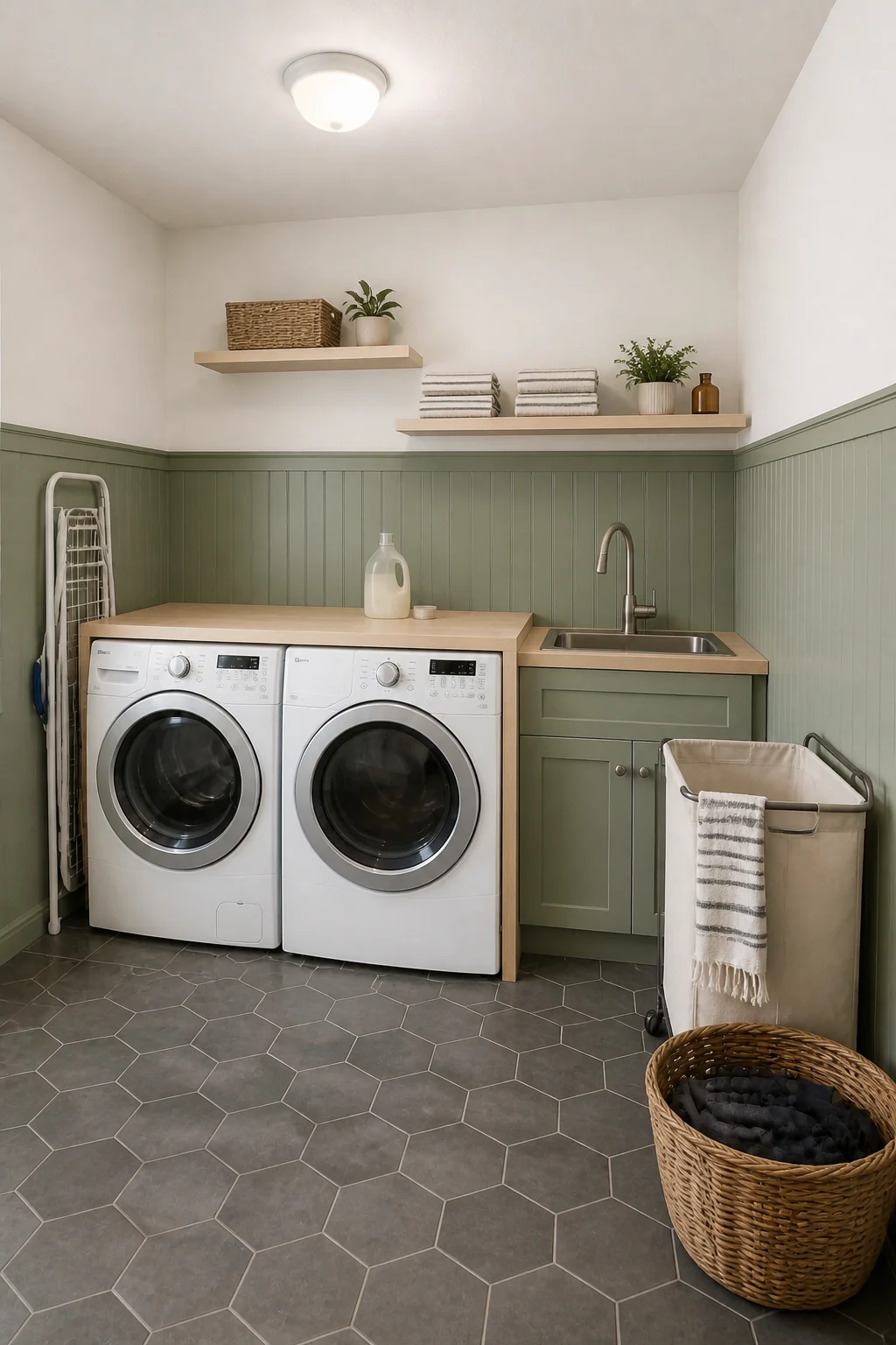 The same room styled as The $1,800 Weekend DIY