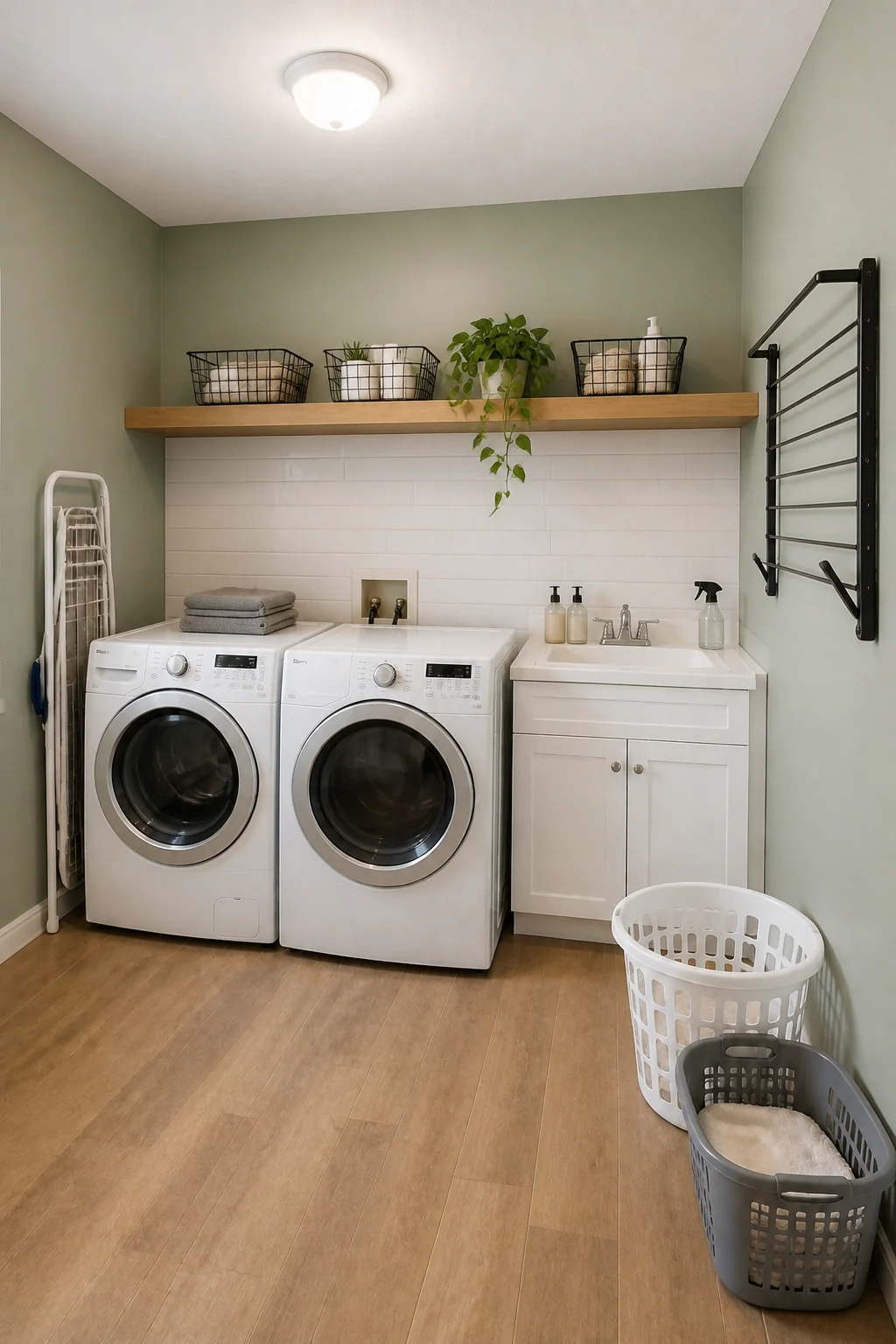 The same room styled as The $400 Peel & Stick