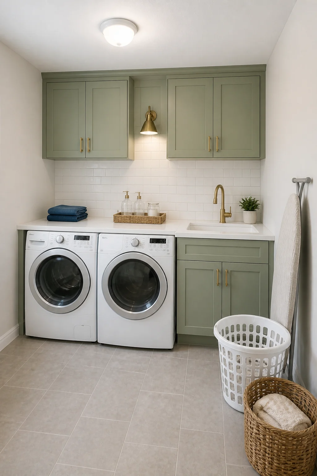 The same room styled as The $4,500 Semi-Custom