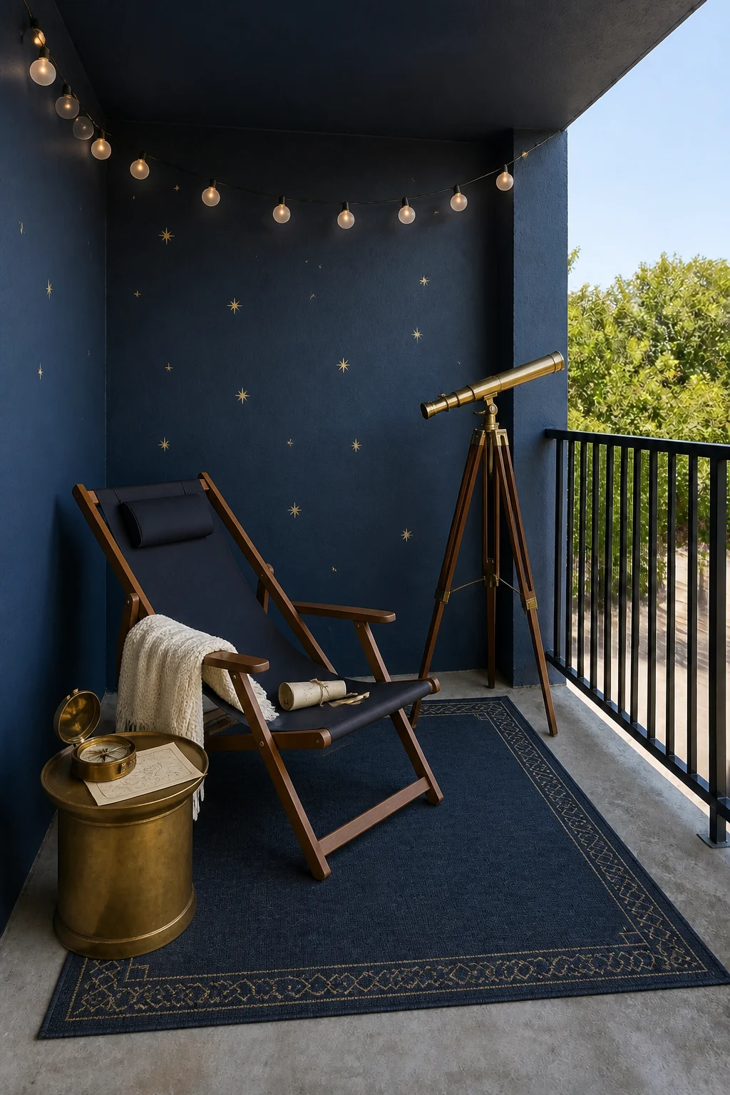 The same room styled as Astronomer Deck