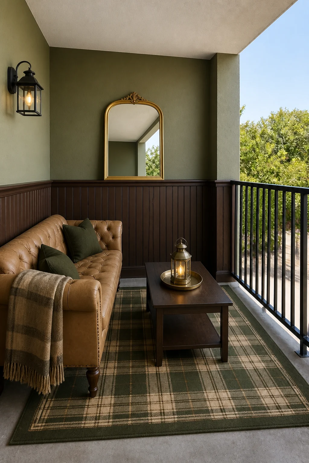 The same room styled as Classic Wainscoting