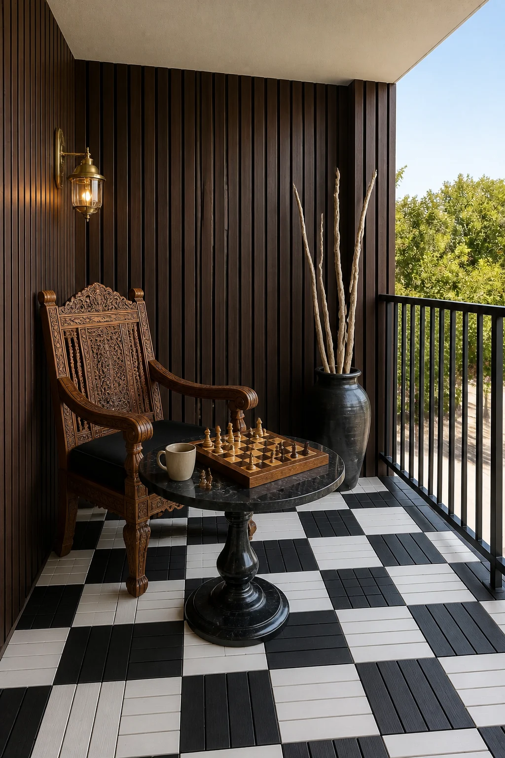 The same room styled as Oxford Conservatory