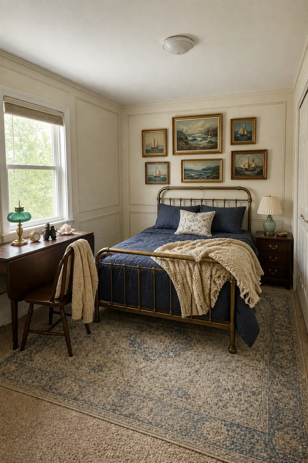 The same room styled as Vintage Collector